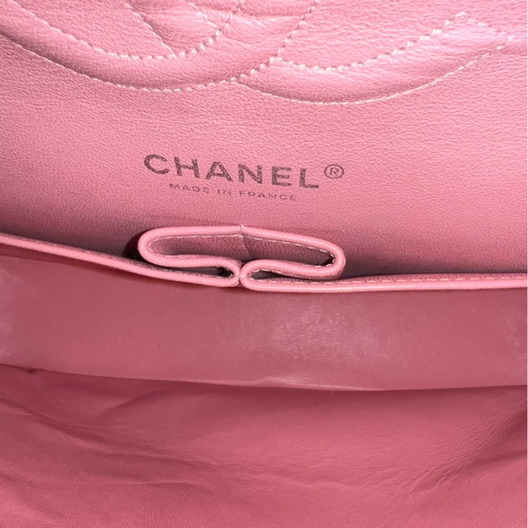 Authentic Chanel Tweed W Flap Pink Quilted Shoulder Bag/ Barbie Pink Chanel - Picture 10 of 16